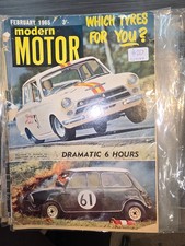 Feb 1965 MODERN MOTOR Magazine Corona Bluebird VW KARMANN GHIA Holden EH