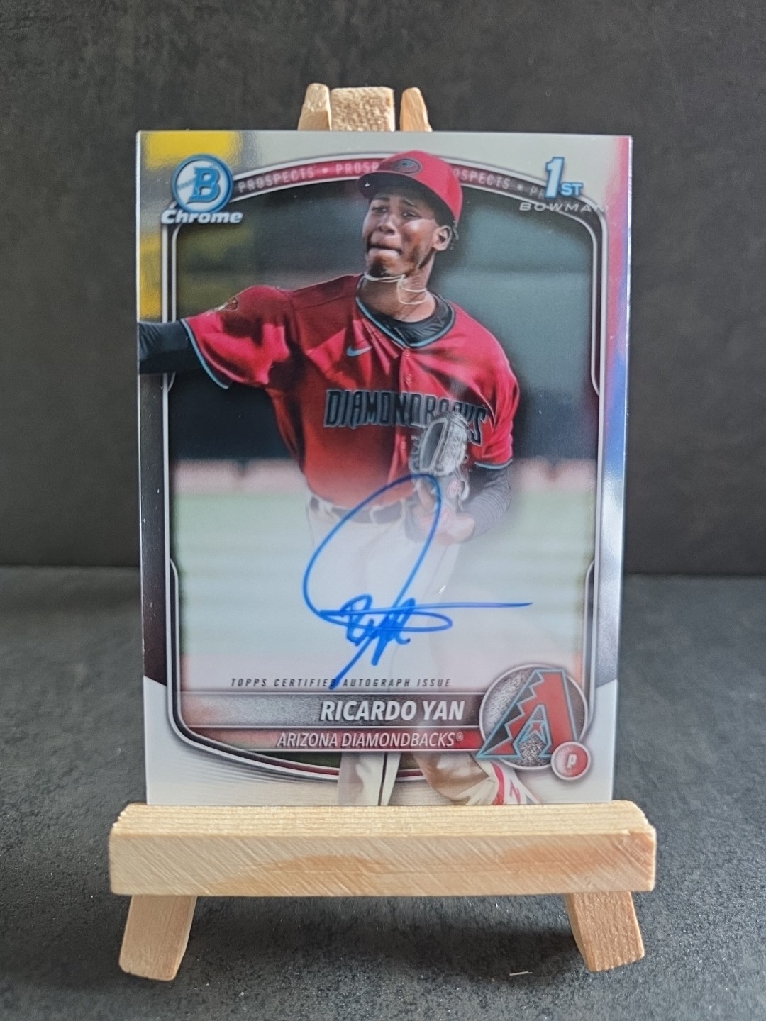 2025 Bowman - Chrome Prospect Autographs Ricardo Yan #CPA-RY (AU, RC)