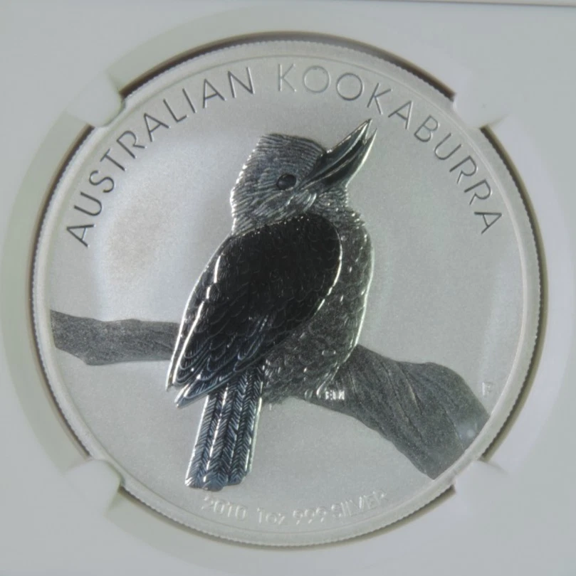 2010 P Australia Kookaburra 1oz .999 Silver $1 Coin NGC MS70 - Image 3 of 4