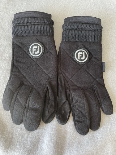 Footjoy Womens Black Wintersof Golf Glove Pair Size Small
