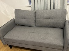 Modern Grey 2-Seater Sofa – Comfortable & Stylish