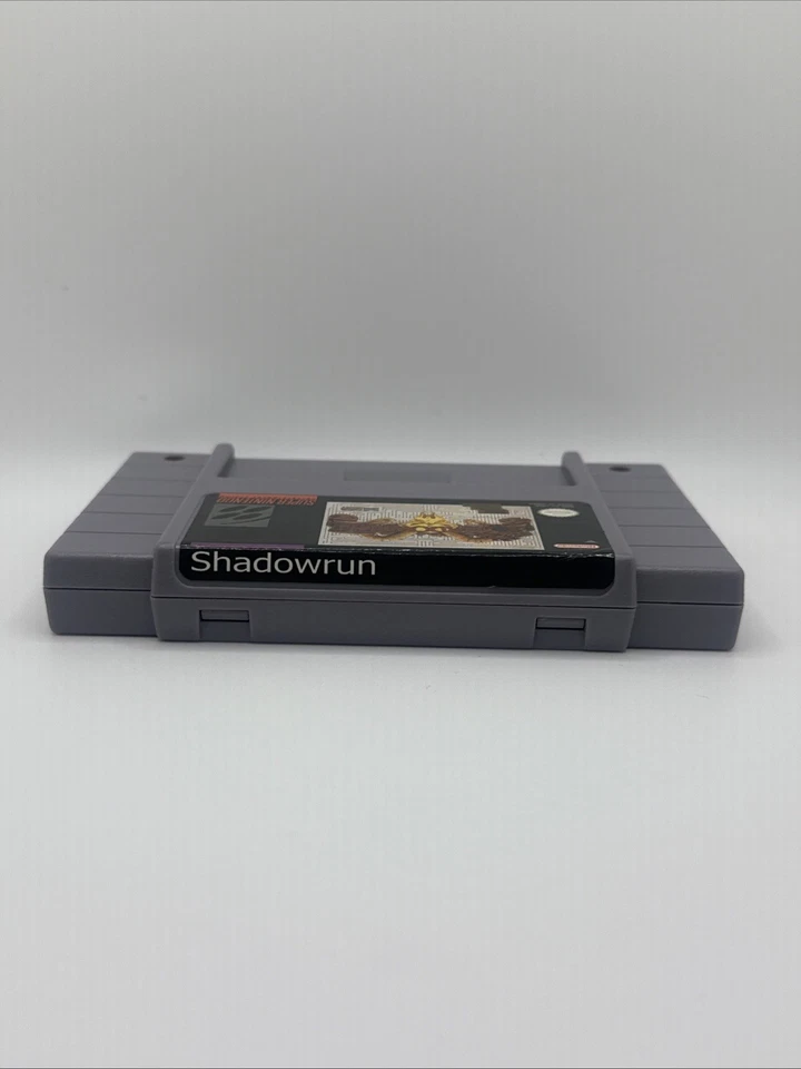 * MINTY * - Shadowrun SNES 仅推车 - 干净! -已测试和工作-正品 — 第 2/4 张图片