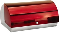 Rollbrotkasten Brotkasten Brotbox BrotbehäLter Edelstahl Cheffinger Rot CF-BB38R