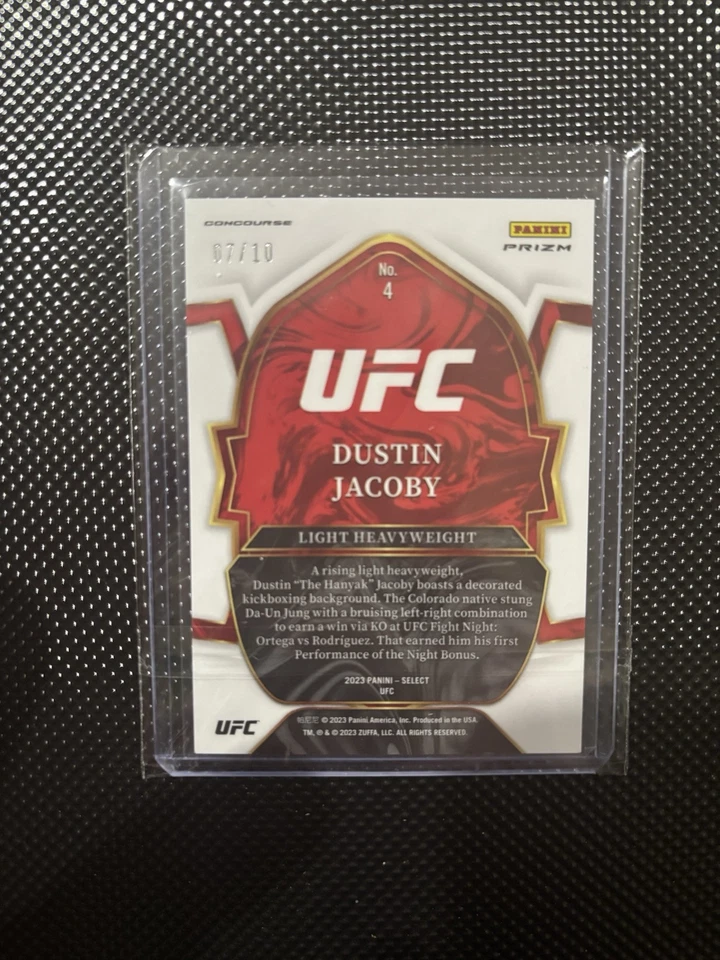 2023 UFC Select Gold Dustin Jacoby 07/10 - Image 2 of 2