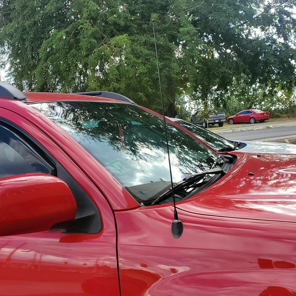 Universal 21" Black inch Car Auto Antenna Mast FM/AM Power Stereo Radio Aerial - Image 3 of 4