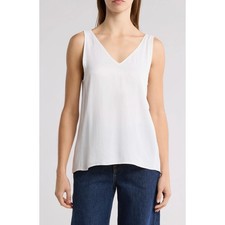 Nordstrom 2X Ivory Cloud Sleeveless V-Neck Bl...