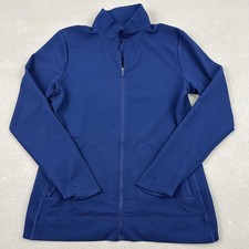 Nike Dri-FIT Full Zip Jacket Womens Small Navy Golf Training Athletic AJ5272-492