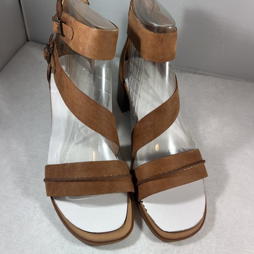 Sandalia Sperry Top-Sider Mujer CUERO Adelia York Marrón Tacón ZAPATO HEBILLA 12 M - Imagen 5 de 16