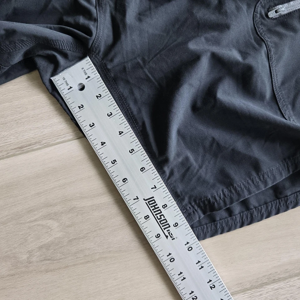 Pantalones Cortos de Pesca Huk Para Hombres 2XL Negros Tela de Rendimiento Bolsillos de Secado Rápido Exterior Foto 2 de 4