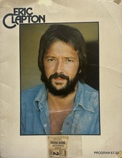 Eric Clapton 1974 Tour Program with  Concert Ticket