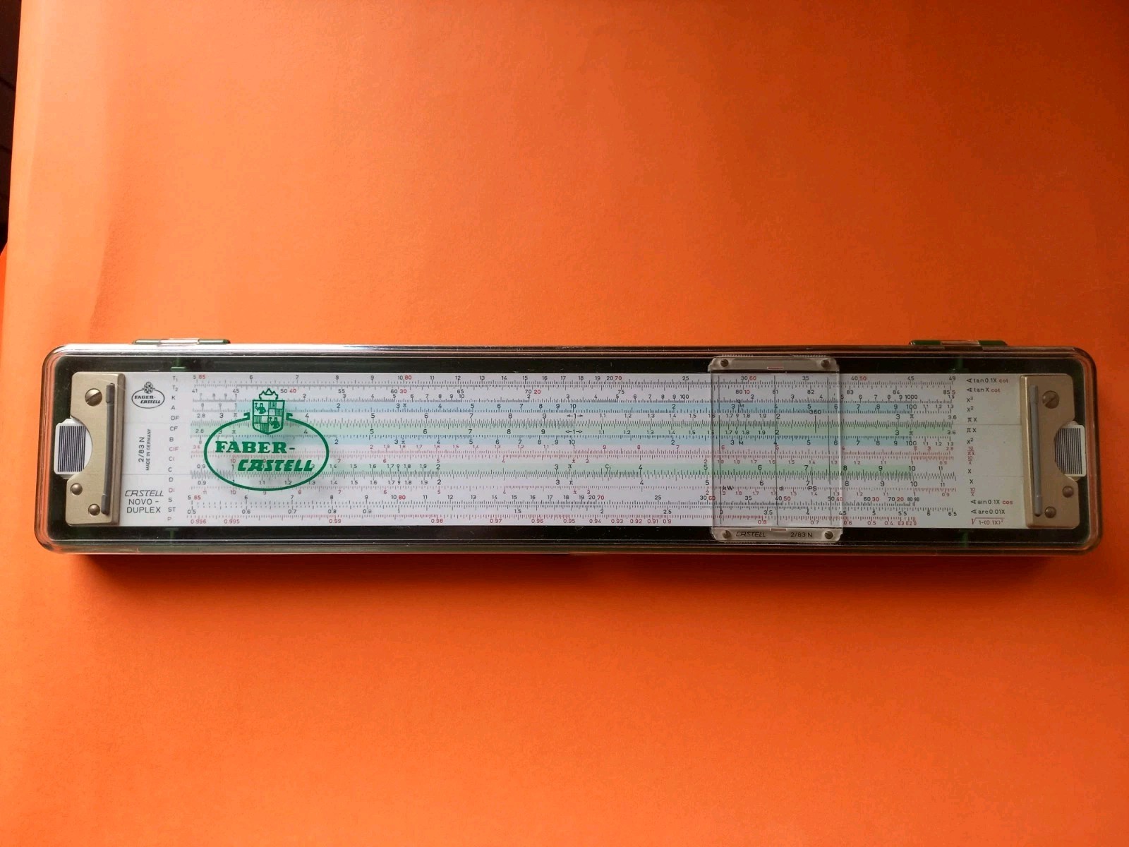 Nice Faber Castell Novo Duplex 2/83N slide rule Germany. 