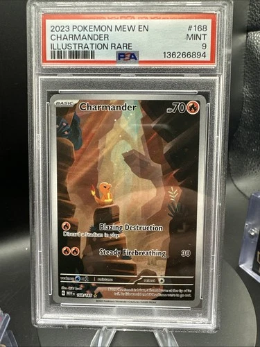 Charmander 168/165 Sv: Scarlet & Violet 151 Holo PSA 9 Illustration Rare