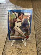 2021 Bowman Chrome Prospects Sapphire #BCP-18 Hunter Bishop. A34