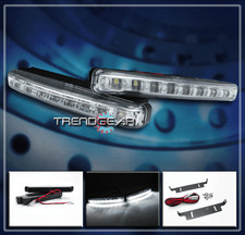 Universal 8-led White 6 Euro Drl Daytime Running Head Fog Lights Lamps Ford Gmc