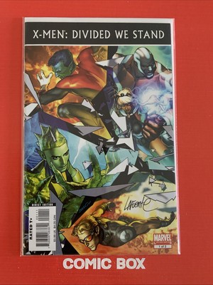Marvel Comics  X-Men Divided We Stand #1 2008 Signed Lafuente