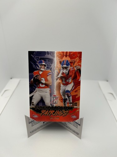 2025 Topps Signature Class - Paramount Pairings Bo Nix, Courtland Sutton...