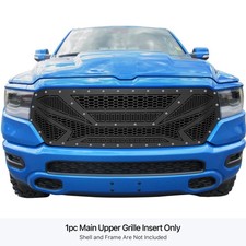 APS Laser Cut Stainless Grille Black for 19-2...