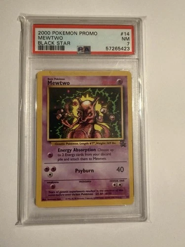 Pokémon Mewtwo 14/53 Wotc Promo Regular Promo 70 HP English 2000 PSA 7