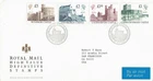 1988 Windsor Cancel on FDC for £5, £2, £1.50 & £1 Great Britain Castle Stamps