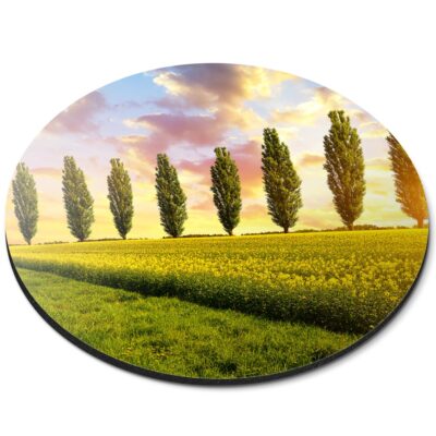 Round Mouse Mat Field Landscape Trees Nature #50889 | eBay UK
