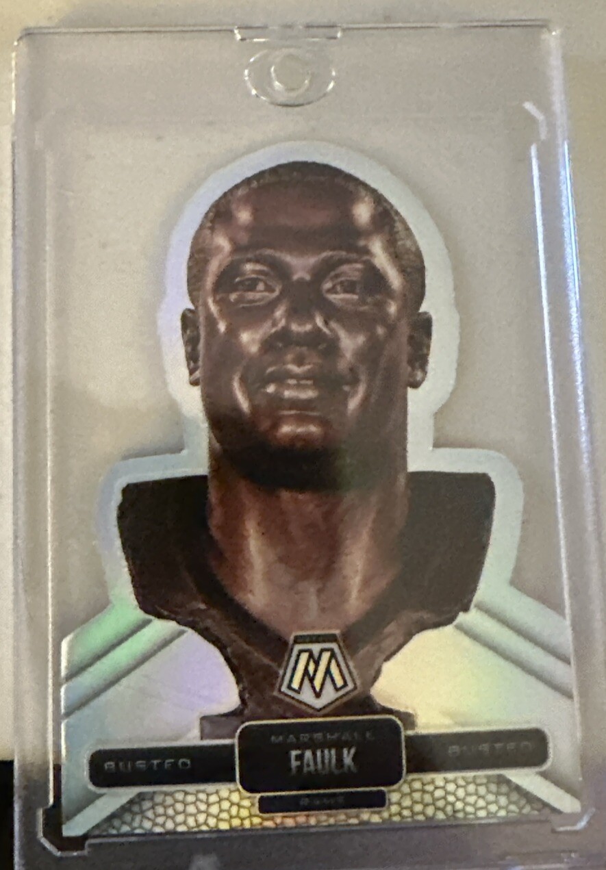 Marshall Faulk 2022 MOSAIC BUSTED CASE HIT SSP Hall of Fame