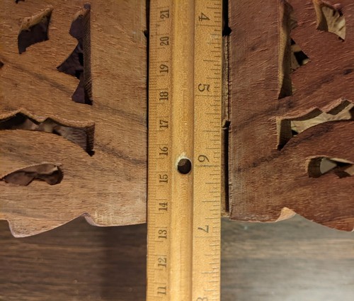 Vintage Koran Holder,Made in India,Handcarved Wooden Rosewood, Rehal,Rihal,Quran - Picture 6 of 7