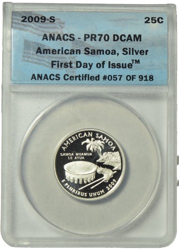 2009 S US Territories Quarter -American Samoa- CLAD ✼PROOF✼ | eBay