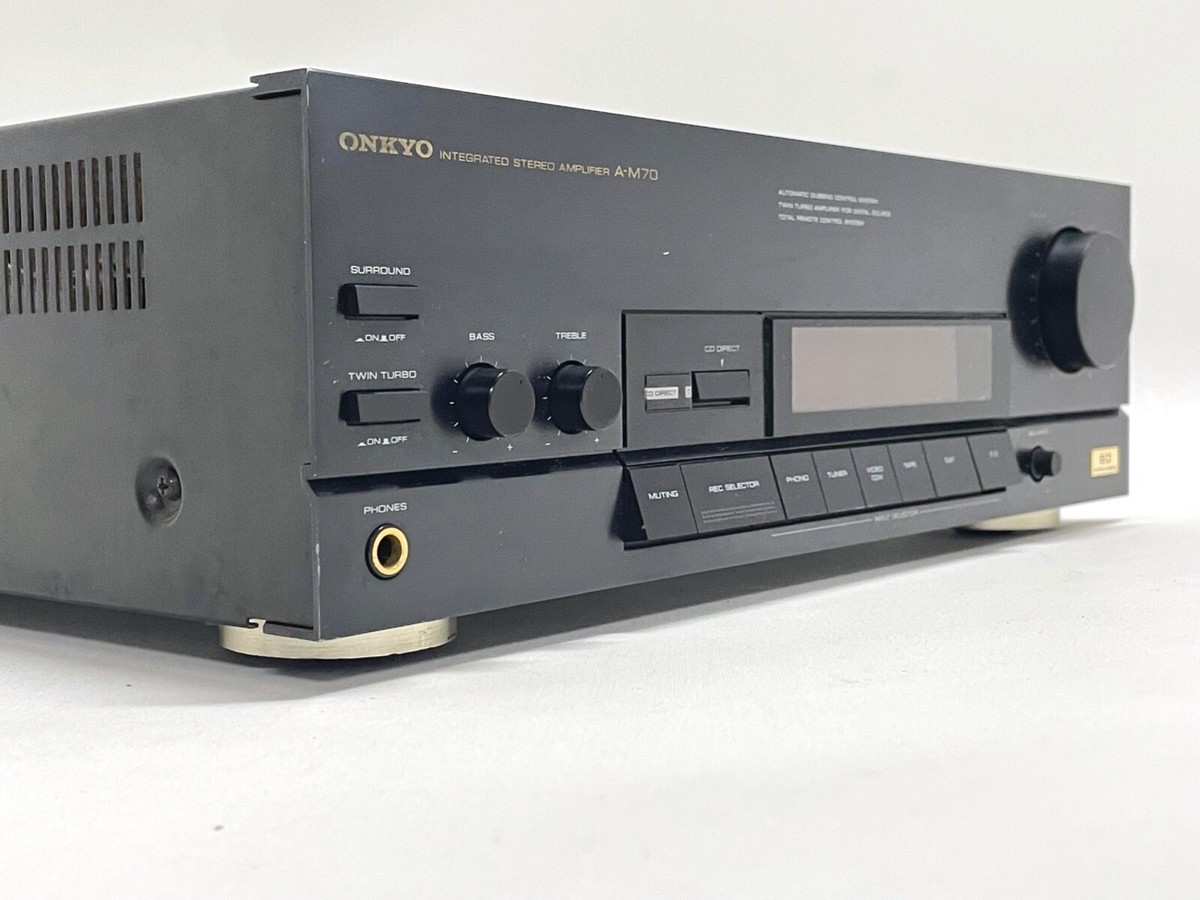 【お値下げ！】ONKYO INTEGRATED STEREO AMPLIFIER Vintage Onkyo A-M70 Stereo Amplifier with Phono Input - 50W - Made