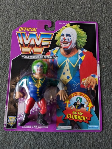 WWE/WWF Hasbro Doink the Clown on Card with Case...