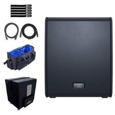 QSC LS118 18" High Powered Active DJ PA Sub Subwoofer w Cover Package