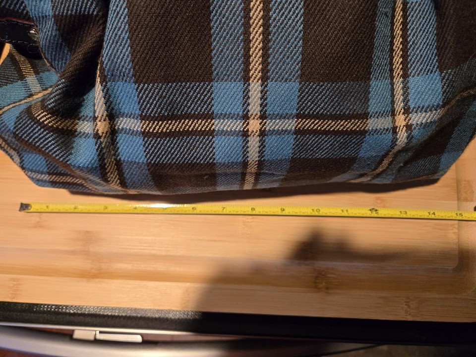 Kate Spade Handbag New York Top Handle /Crossbody Plaid Black Blue