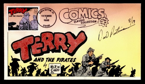 DR WHO 1995 FDC CLASSIC COMICS TERRY PUTNAM? HAND COLORED CACHET M33829