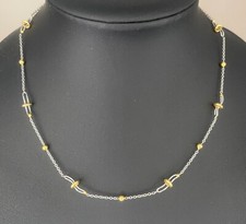 WUNDERSCHÖNES COLLIER  950/- PLATIN & 750/- GELBGOLD  WERT 2998,-€ NEUWARE !