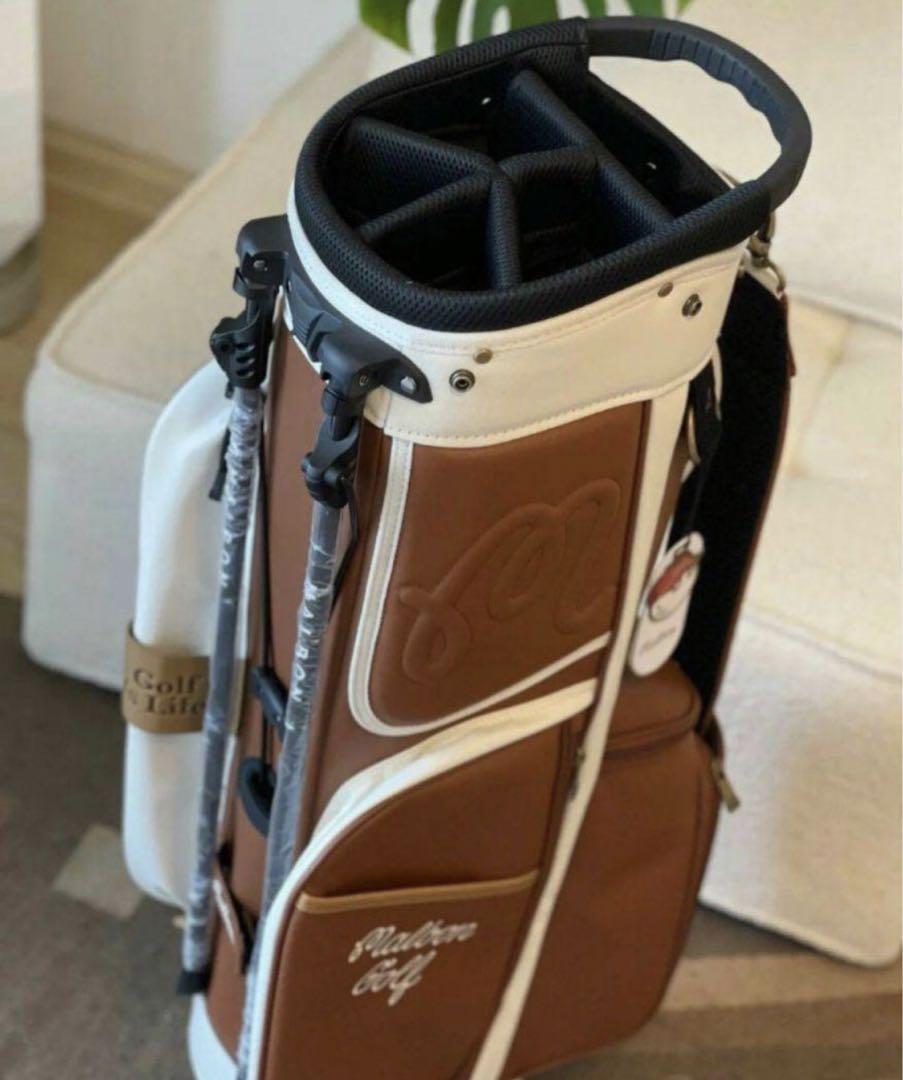 Malbon golf caddy bag brown | eBay