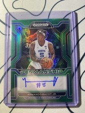 2022 Prizm Draft Picks - College Penmanship Green Prizm #CP-ABJ Armando Bacot 