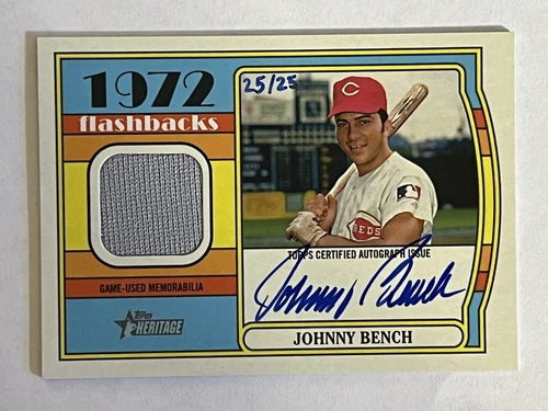 2021 Topps Heritage Flashbacks auto - Johnny Bench - #25/25