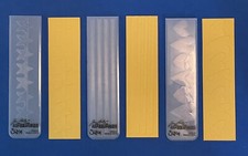 Sizzix Embossing Folders Paper Crafts Set of 3 Hearts Stripes Stars 1.5 X 5.75