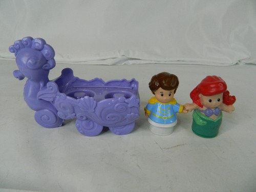 Fisher Price Little People Disney Ariel, Phillip and Purple Seahorse Carriage - Picture 2 of 7