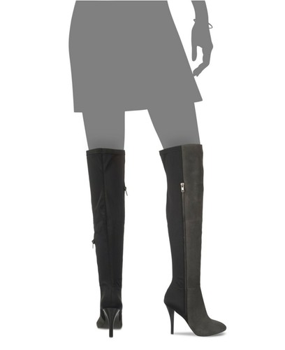 Carlos by Carlos Santana Prime Over The Knee Boots Black Suede 10M - 第 6/6 張圖片