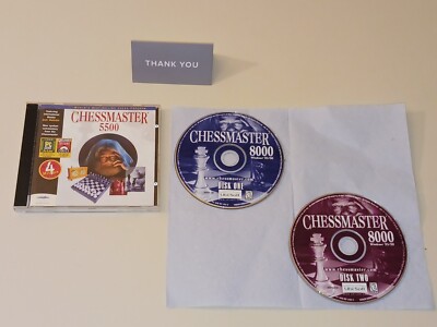 Lot Chess Master PC 5500 & 8000 1997 Vintage Rare Game