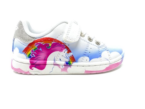 Scarpa da bambina da ginnastica bianca unicorno numero 26-35 LelliKelly  (LK5898) | eBay