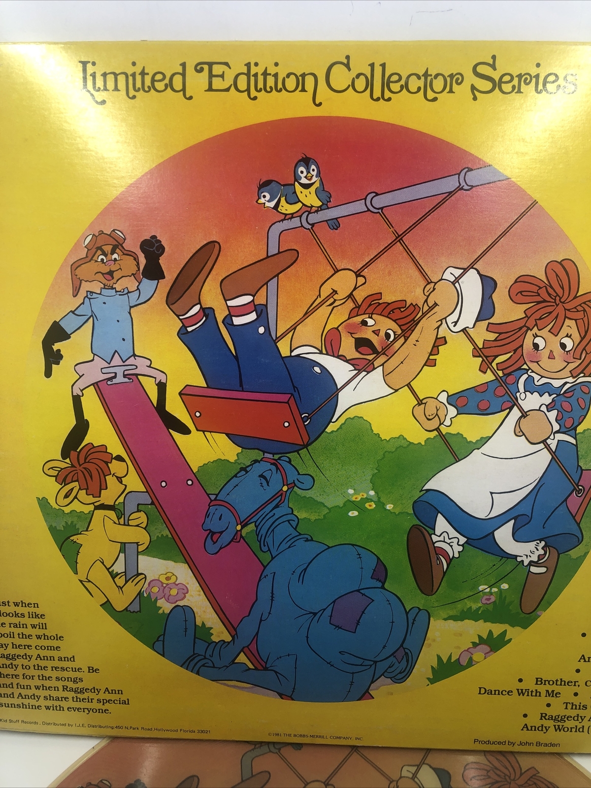 Raggedy Ann & Andy Happiness Album, Photo Record 1981 - Limited Edition KPD 6001
