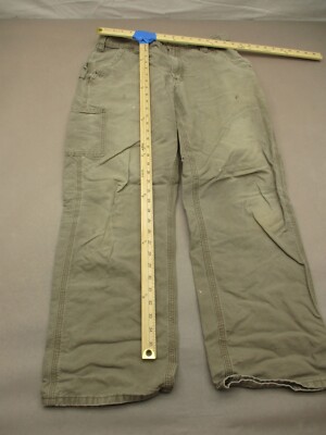 パンツ Carhartt size-32x34 Carhartt Size 34x32 Mens Gray 100% Cotton Zip Fly Pockets