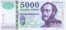 Hungary 5000 forint 1999 SPECIMEN UNC