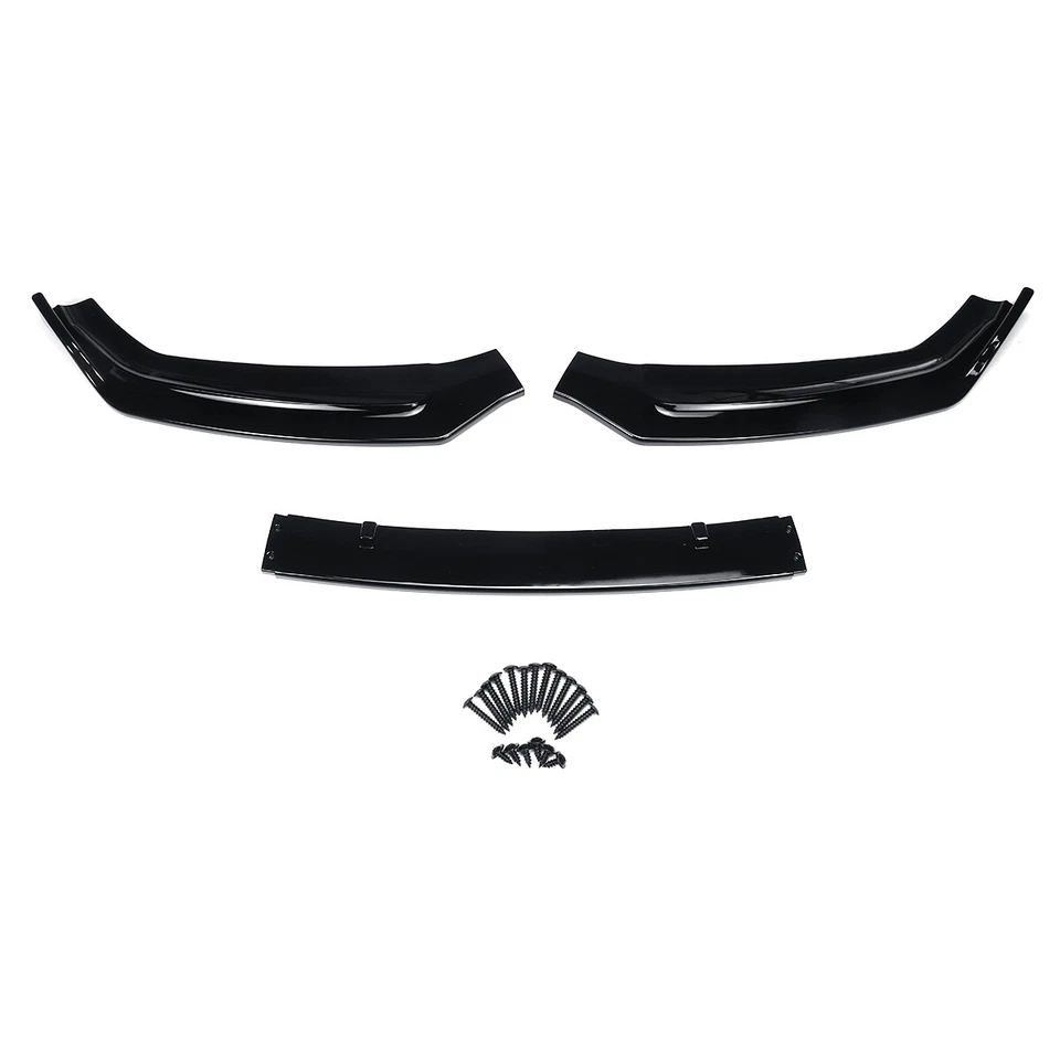 Parachoques delantero negro brillante divisor alerón labial para Audi A5 B9 Sline S5 2017-2018 Foto 3 de 4