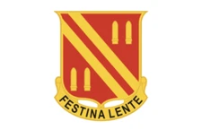 7" 42nd field artillery festina lente army bumper sticker decal usa made