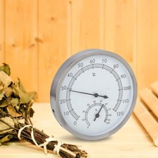 Thermometer Hygrometer Humidity Meter Stainless Steel For Sauna Room Steam Room