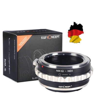 K&F Adapter Nikon G/F/AI/AIS/D Objektiv auf Sony E Mount NIK G to