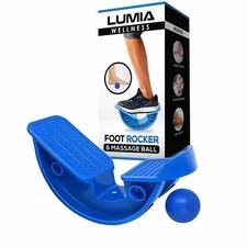 Wellness Foot Rocker with Massage Ball - Calf Stretcher