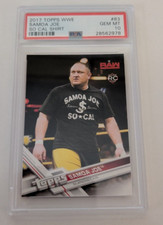 2017 Topps WWE  RAW SAMOA JOE So Cal Shirt RC Rookie #83 RARE Pop 3 PSA 10